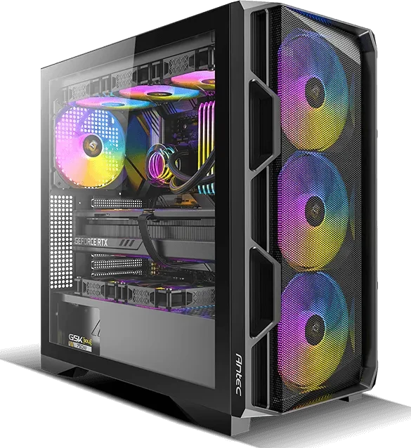Antec AX1000 ARGB, schwarz, Glasfenster