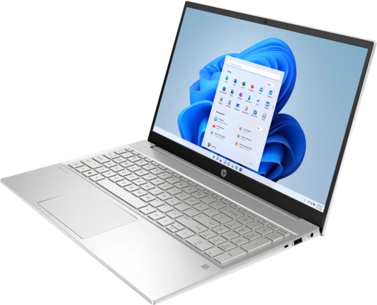 HP Pavilion 15-eh3079ng, Natural Silver, Ryzen 7 7730U, 16GB RAM, 512GB SSD, DE