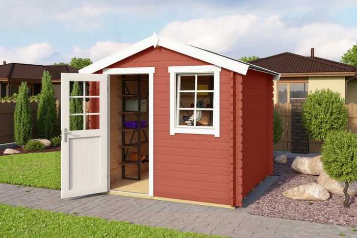 Lasita Maja Wels 2 Gartenhaus schwedenrot