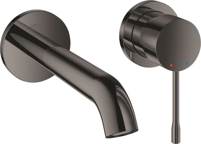 Grohe Essence 2-Loch-Waschtischbatterie M hard graphite