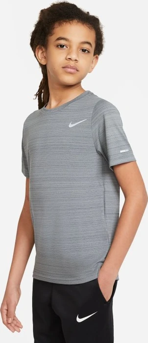 Nike Dri-FIT Miler Funktionsshirt kurzarm smoke grey (Junior)