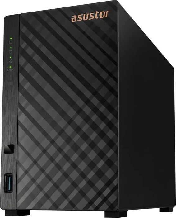 Asustor Drivestor 2 Gen 2 AS1202T, 1GB RAM, 1x RJ-45 2.5GBase-T, 3x USB-A 3.0