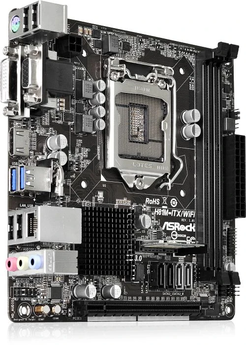 ASRock H81M-ITX/WiFi (Intel 1150)