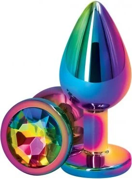 NS Novelties Rear Assets Multicolor Plug mini rainbow