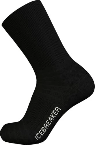 Icebreaker Lifestyle Light Crew Socken schwarz (Herren)