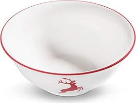 Gmundner Keramik Rubinroter Hirsch Salatschüssel 26cm