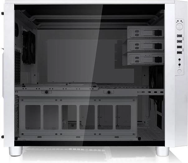 Thermaltake Core X5 Tempered Glass Snow Edition weiß, Glasfenster