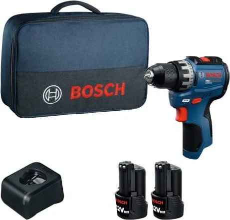 Bosch Professional PRO GSR12V-31 Akku-Bohrschrauber inkl. Tasche + 2 Akkus 2.0Ah