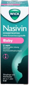 Nasivin Dosiertropfer ohne Konservierungsmittel für Babys 0.01%, 5ml