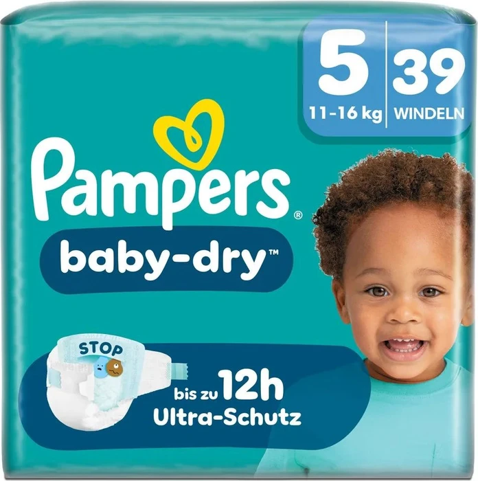 Pampers Baby-Dry Gr.5 Einwegwindel, 11-16kg