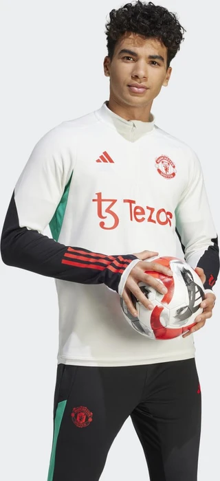 adidas Manchester United Tiro 23 Funktionsshirt langarm core white (Herren)