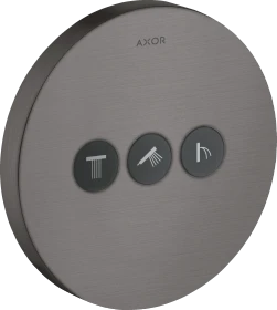 Hansgrohe AXOR ShowerSelect Ventil Unterputz rund für 3 Verbraucher brushed black chrome