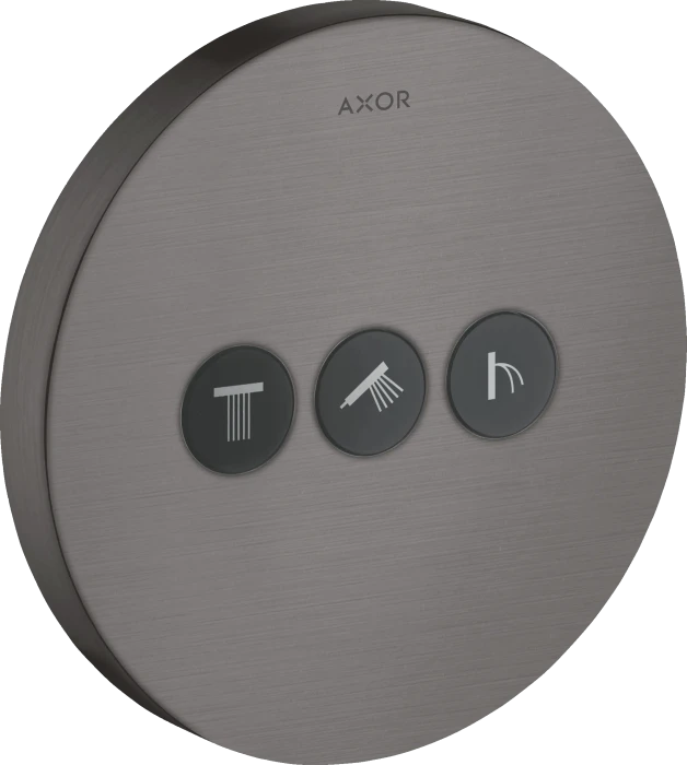 Hansgrohe AXOR ShowerSelect Ventil Unterputz rund für 3 Verbraucher brushed black chrome