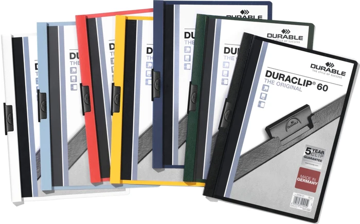 Durable Duraclip 60 Klemmmappe, A4, grün/transparent