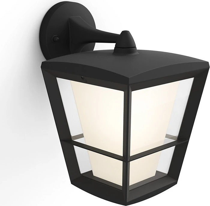 Philips Hue White and Color Ambiance Econic Wandleuchte schwarz