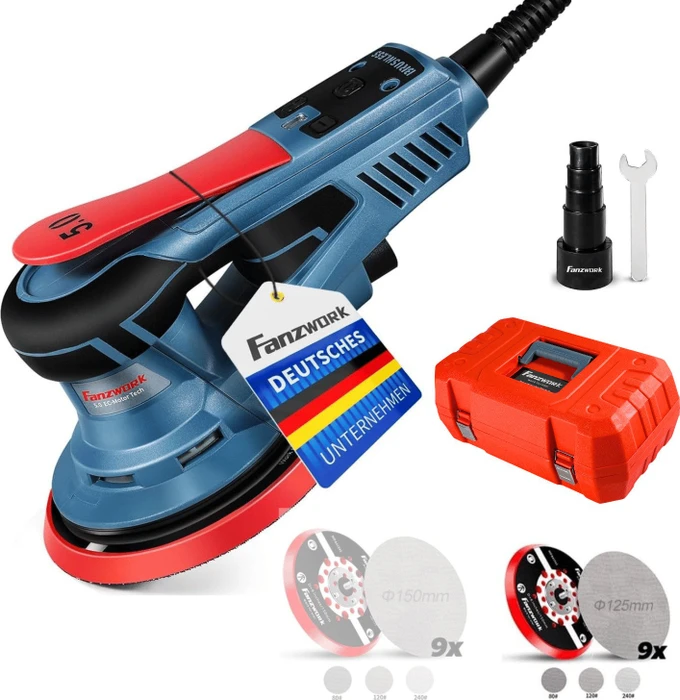 Fanztool Fanzwork HG0024 Elektro-Exzenterschleifer inkl. Koffer