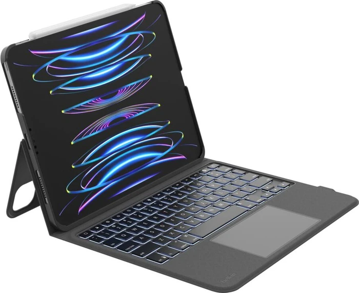 Belkin Connect Everyday Tastaturhülle für iPad Air 10.9"/11", iPad Air Pro 11", schwarz, DE