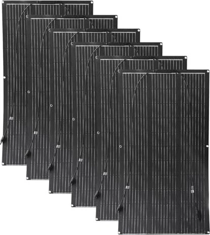 Aysolar 100W 12V Solarpanel Flexibel ETFE, 100Wp, 6 Stück, 600Wp