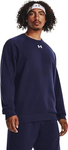 Under Armour Rival Fleece Crew Sweatshirt midnight navy/white (Herren)