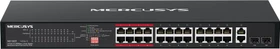 Mercusys Rackmount Switch, 24x RJ-45, 2x RJ-45/SFP, 295W PoE+ (MS126CP)