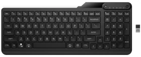 HP 475 Dual-Mode Wireless Keyboard, Jet Black, USB/Bluetooth, DE (7N7B9AA#ABD)