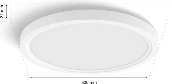 Philips Hue White Ambiance Tento LED-Panel rund 29.1cm weiß