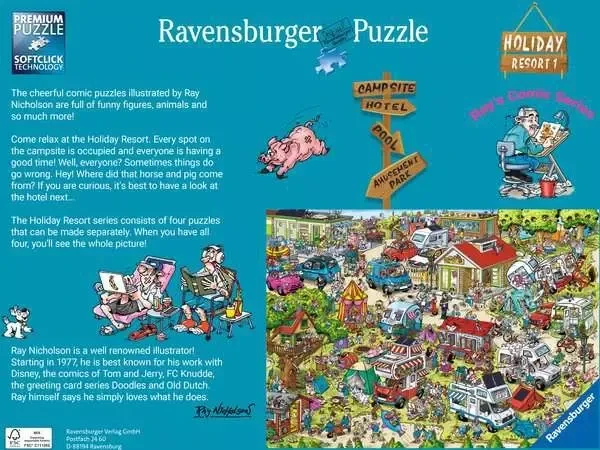 Ravensburger Puzzle Holiday Resort 1 The Campsite