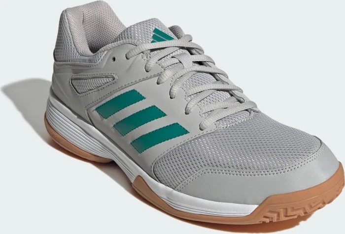 adidas Speedcourt Indoor grey two/equipment green/cloud white