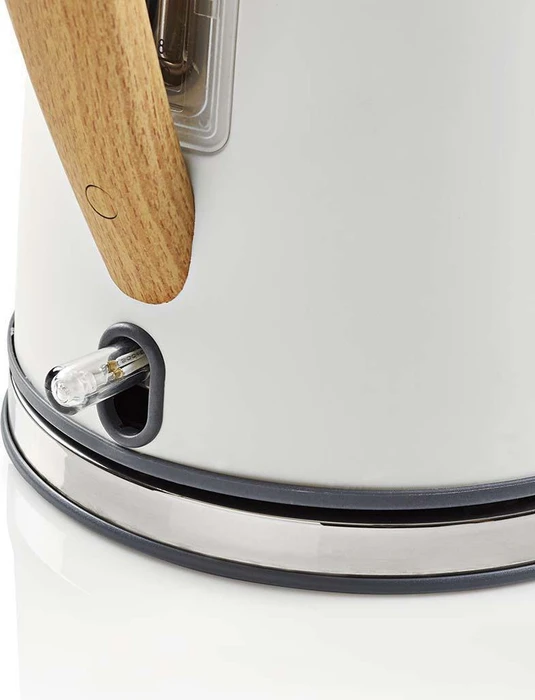 Nedis KAWK510EWT Soft-Touch Wasserkocher mit Holzgriff