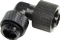 Aquatuning HF Schlauchanschluss, 90°, G1/4" AG auf 13/10mm drehbar, schwarz vernickelt Vorschaubild