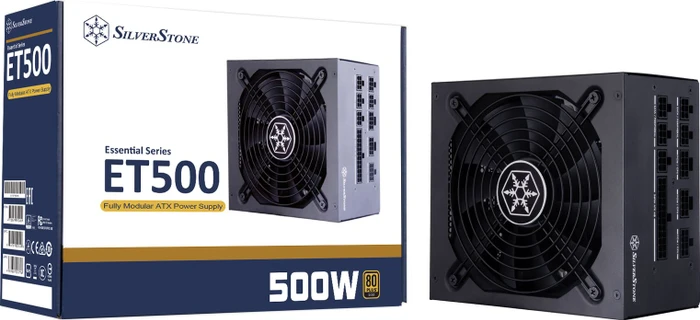 SilverStone Essential Modular Gold ET500-MG 500W, ATX 2.4