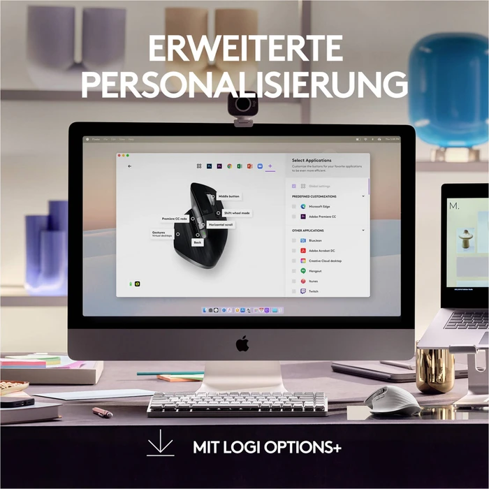 Logitech MX Master 3S for Mac Space Grey, Logi Bolt, USB/Bluetooth