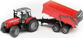Bruder Profi-Serie Massey Ferguson 7480 mit Wannenkippanhänger