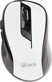 C-Tech WLM-02W Wireless Office Mouse weiß/schwarz, USB