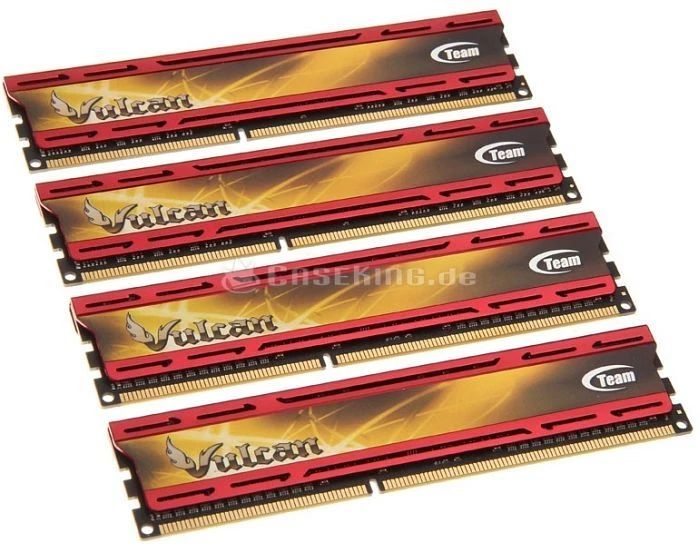 TeamGroup Vulcan rot UDIMM 16GB Kit, DDR3L-1600, CL9-9-9-24