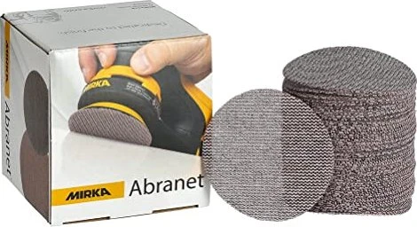 Mirka Abranet Grip Gewebeschleifblatt K180, 77mm, 50 Stück
