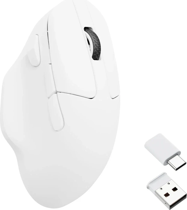 Keychron M7 Wireless Mouse weiß, USB/Bluetooth