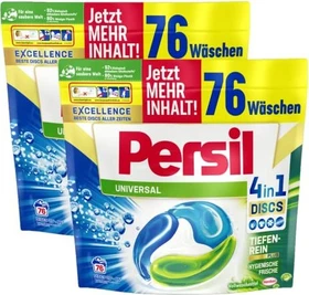 Persil Universal Tiefenrein Disc Waschmittel, 152 Stück (2x 76 Stück)