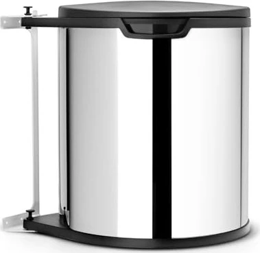 Brabantia Einbau-Mülleimer 15l rund brilliant steel