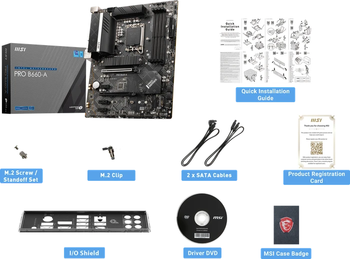 MSI PRO B660-A (Intel 1700)