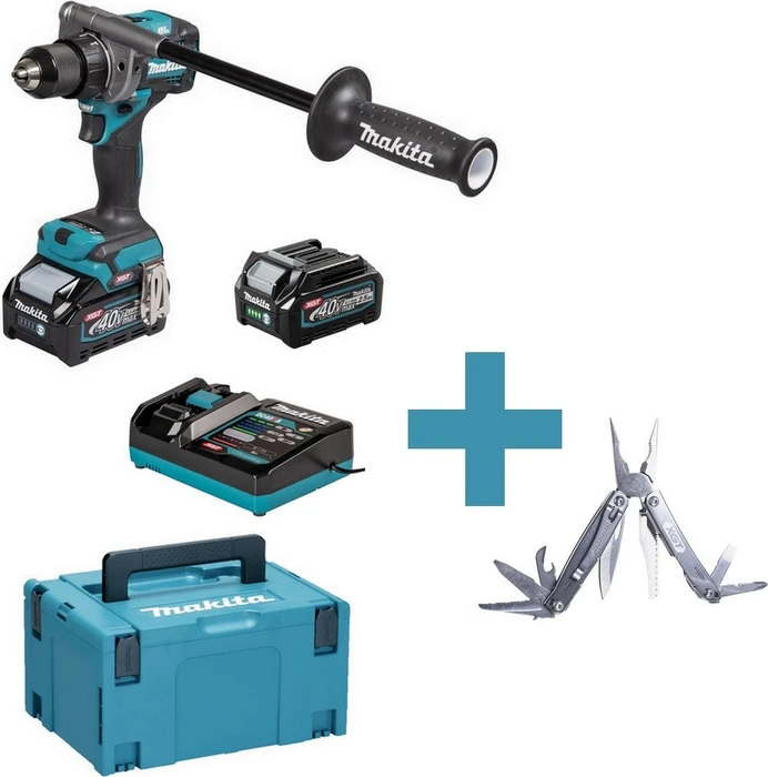 Makita DF001GD203 XGT Akku-Bohrschrauber inkl. MAKPAC + 2 Akkus 2.5Ah