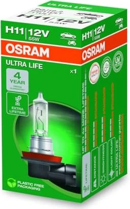Osram Ultra Life H11 55W, 1er-Pack Faltschachtel