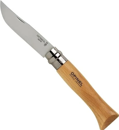 Opinel No. 8 Buchenholz Taschenmesser natur