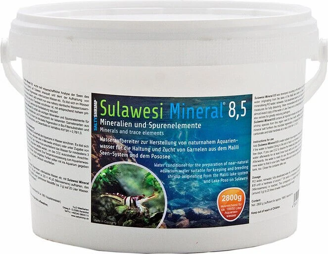 SaltyShrimp Sulawesi Mineral 8.5, Wasseraufbereiter für Sulawesi Garnelen