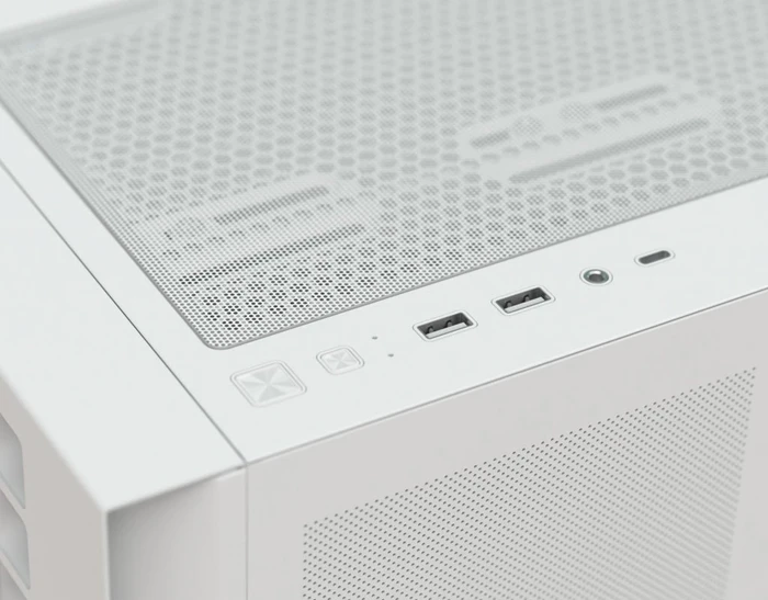 AeroCool D302A White, inkl. 4x Lüfter, Glasfenster