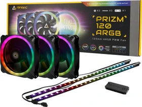 Antec Prizm 120 ARGB 3+2+C, LED-Steuerung, LED-Strips, 120mm, 3er-Pack