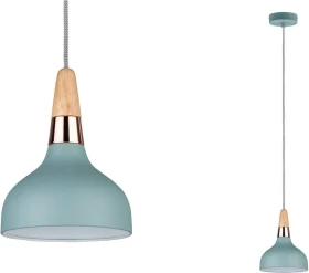 Paulmann Neordic Juna Pendelleuchte 1-flammig grün/kupfer/holz