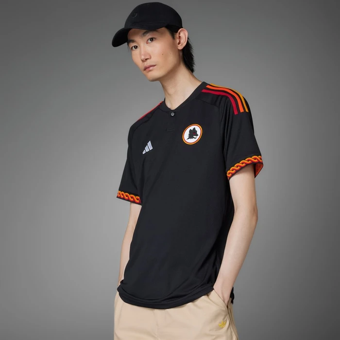 adidas AS Rom 2023/2024 Ausweichtrikot black (Herren)