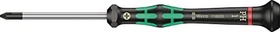 Wera Kraftform Micro 2050 Elektroniker Kreuzschlitz Schraubendreher, PH1x60mm