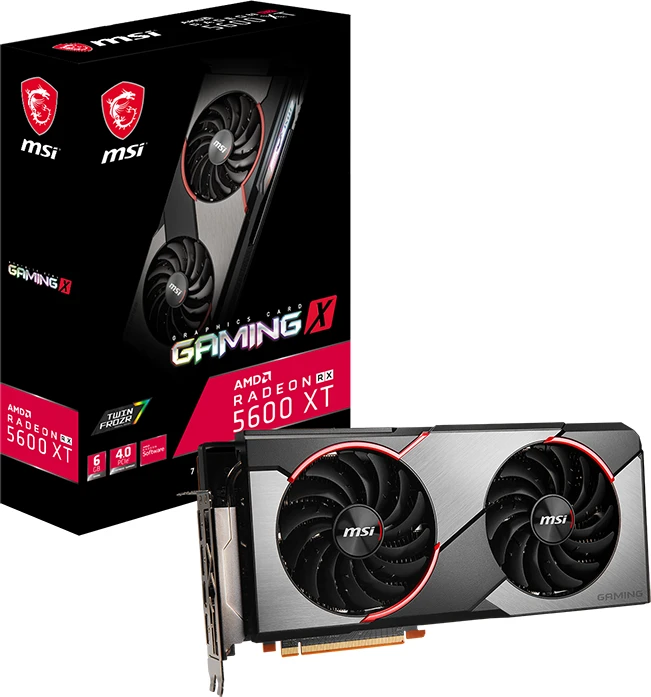 MSI Radeon RX 5600 XT Gaming X, 6GB GDDR6, HDMI, 3x DP